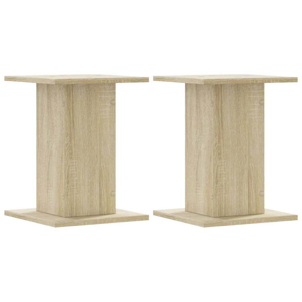 Speaker Stands 2 pcs Sonoma Oak 30x30x40 cm Engineered Wood