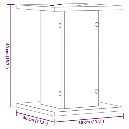 Speaker Stands 2 pcs Sonoma Oak 30x30x40 cm Engineered Wood