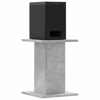 Speaker Stands 2 pcs Concrete Grey 30x30x40 cm Engineered Wood