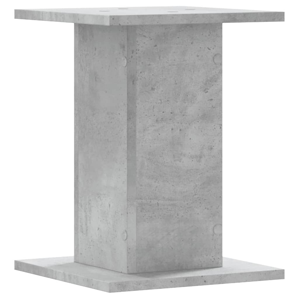 Speaker Stands 2 pcs Concrete Grey 30x30x40 cm Engineered Wood