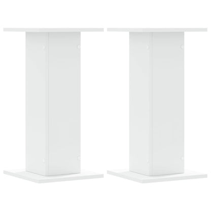 Speaker Stands 2 pcs White 30x30x60 cm Engineered Wood