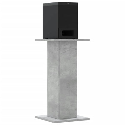 Speaker Stands 2 pcs Concrete Grey 30x30x60 cm Engineered Wood