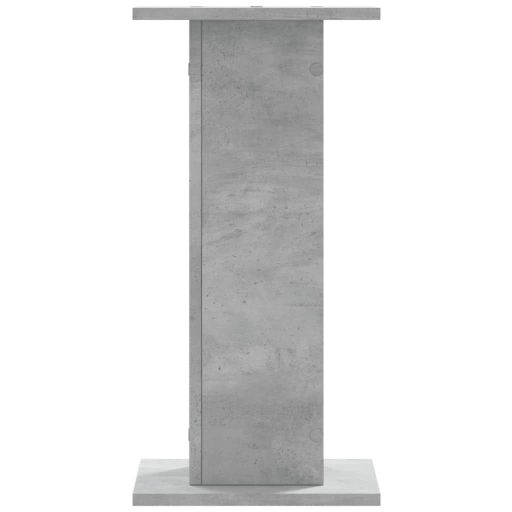 Speaker Stands 2 pcs Concrete Grey 30x30x60 cm Engineered Wood