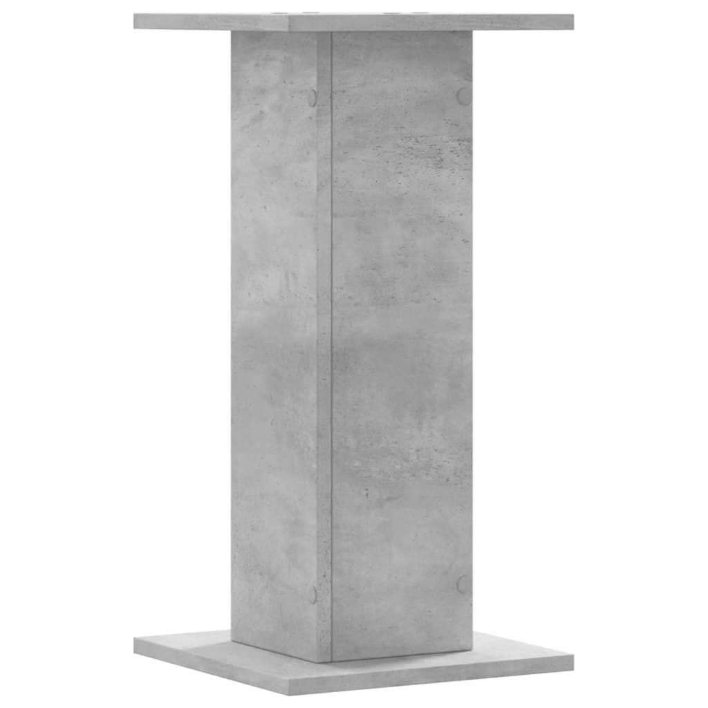 Speaker Stands 2 pcs Concrete Grey 30x30x60 cm Engineered Wood