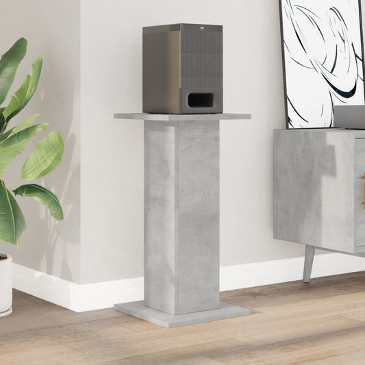 Speaker Stands 2 pcs Concrete Grey 30x30x60 cm Engineered Wood