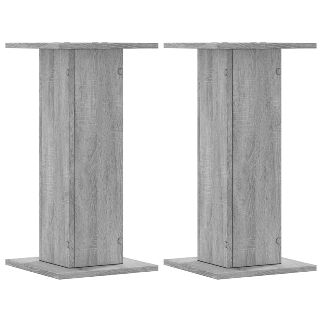 Speaker Stands 2 pcs Grey Sonoma 30x30x60 cm Engineered Wood