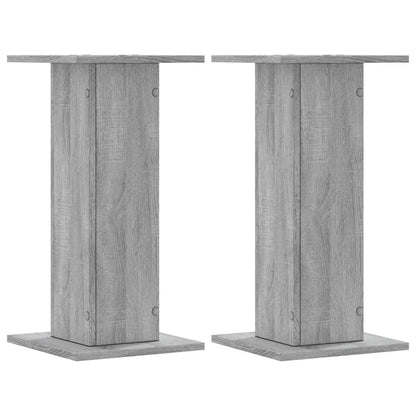 Speaker Stands 2 pcs Grey Sonoma 30x30x60 cm Engineered Wood