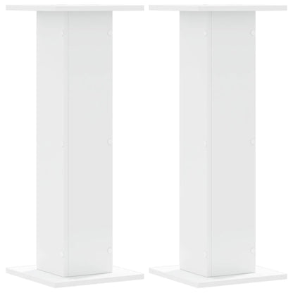 Speaker Stands 2 pcs White 30x30x80 cm Engineered Wood