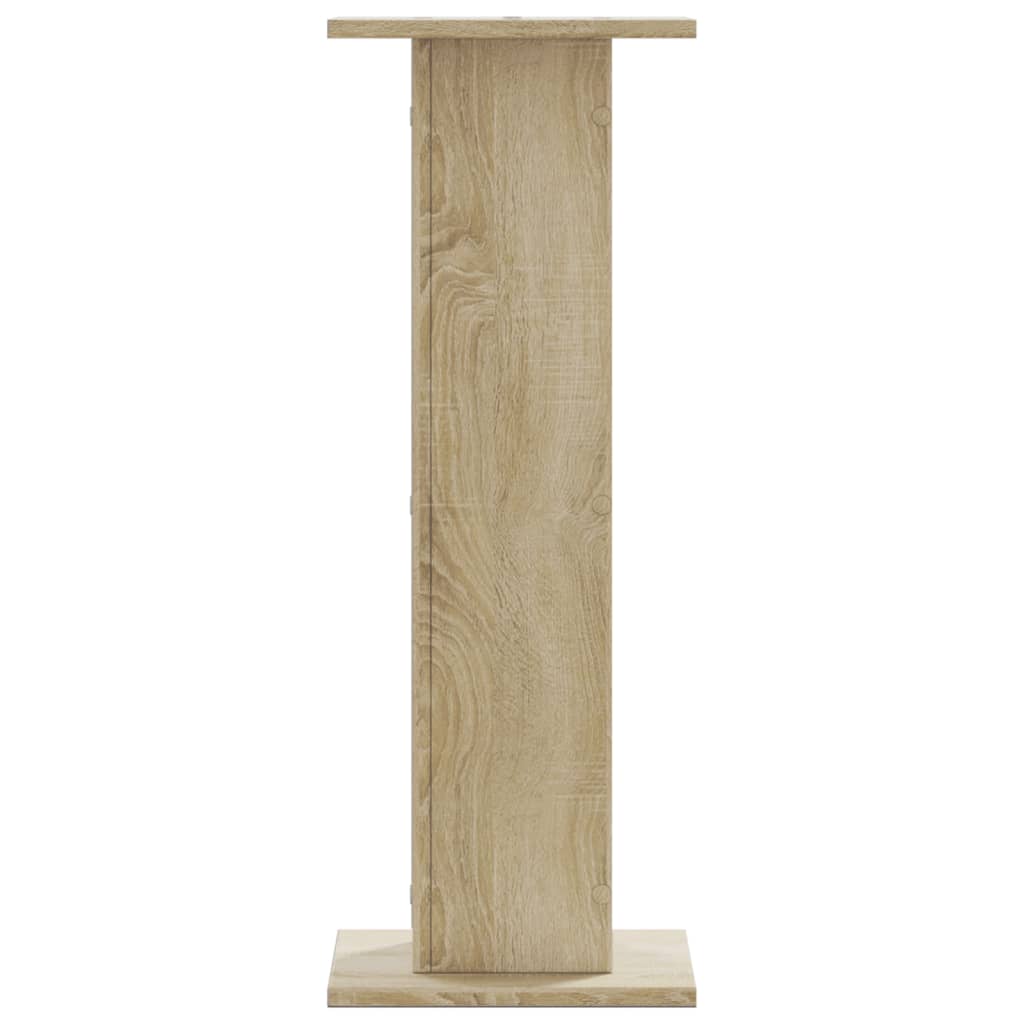 Speaker Stands 2 pcs Sonoma Oak 30x30x80 cm Engineered Wood