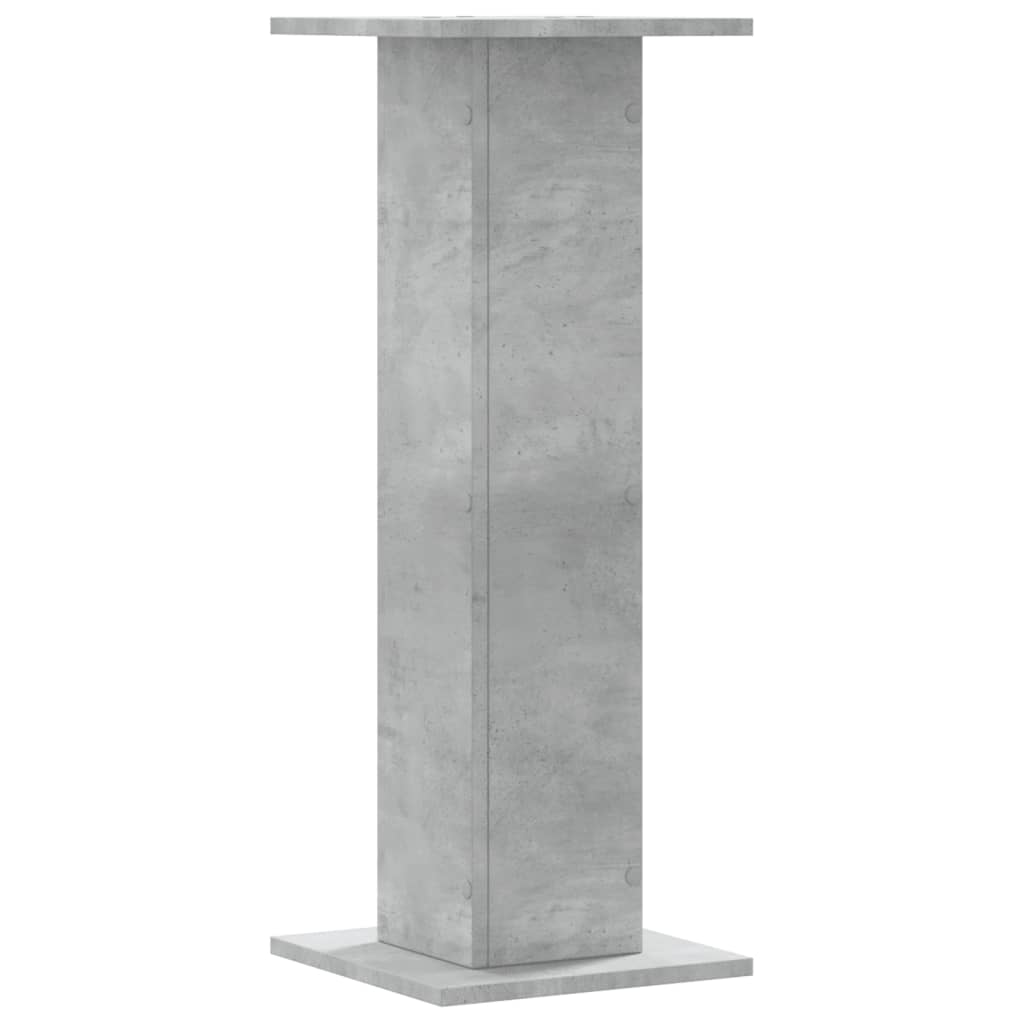 Speaker Stands 2 pcs Concrete Grey 30x30x80 cm Engineered Wood