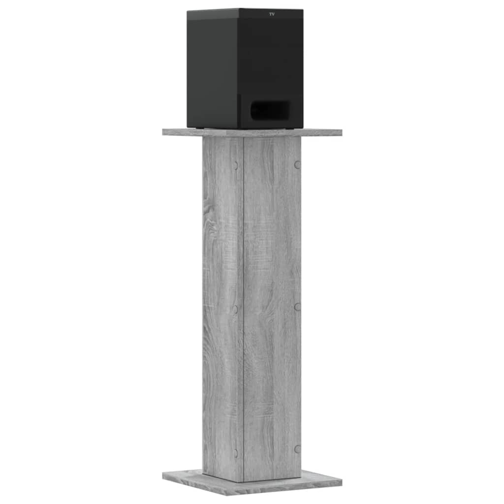 Speaker Stands 2 pcs Grey Sonoma 30x30x80 cm Engineered Wood