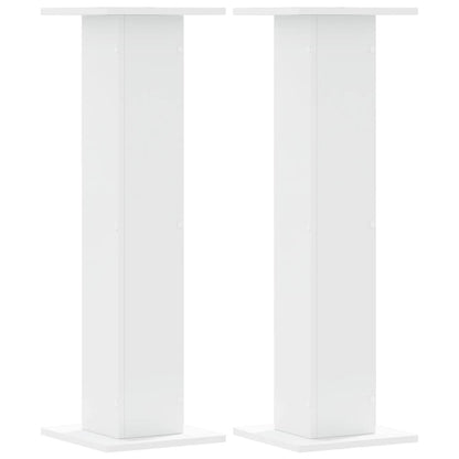 Speaker Stands 2 pcs White 30x30x95 cm Engineered Wood