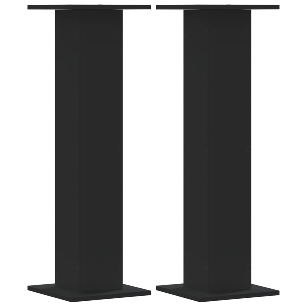 Speaker Stands 2 pcs Black 30x30x95 cm Engineered Wood