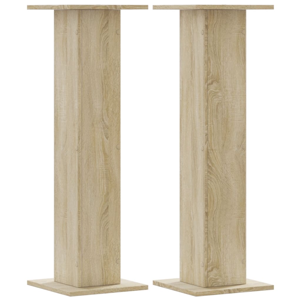 Speaker Stands 2 pcs Sonoma Oak 30x30x95 cm Engineered Wood