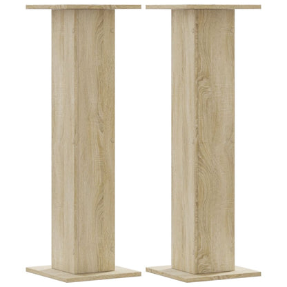 Speaker Stands 2 pcs Sonoma Oak 30x30x95 cm Engineered Wood