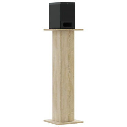 Speaker Stands 2 pcs Sonoma Oak 30x30x95 cm Engineered Wood