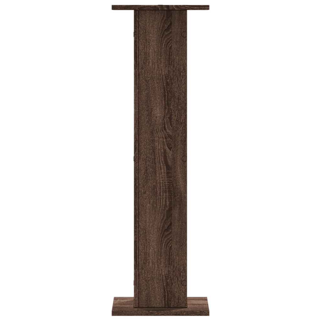 Speaker Stands 2 pcs Brown Oak 30x30x95 cm Engineered Wood