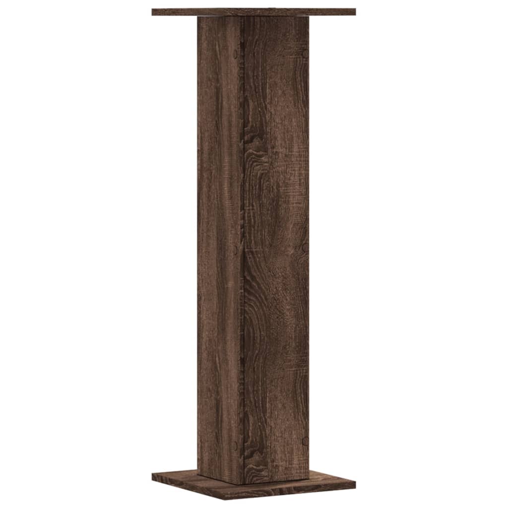 Speaker Stands 2 pcs Brown Oak 30x30x95 cm Engineered Wood