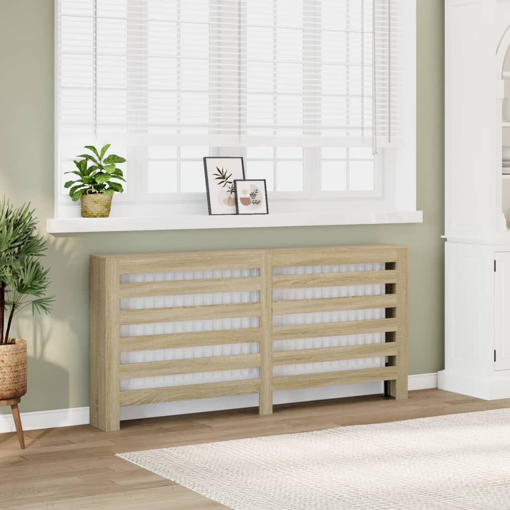 Radiator Cover Sonoma Oak 175x20x82 cm Engineered Wood