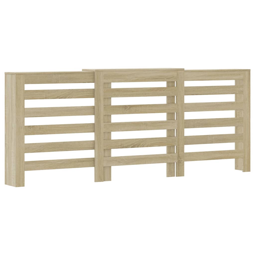 Radiator Cover Sonoma Oak 205x21.5x83.5 cm Engineered Wood