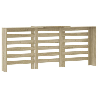 Radiator Cover Sonoma Oak 205x21.5x83.5 cm Engineered Wood