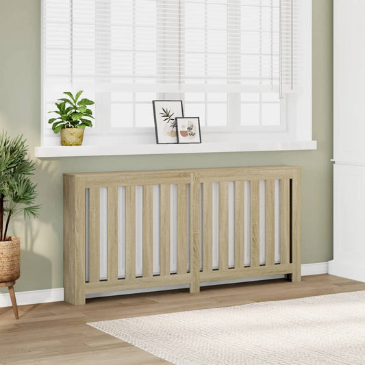 Radiator Cover Sonoma Oak 175x20x82 cm Engineered Wood