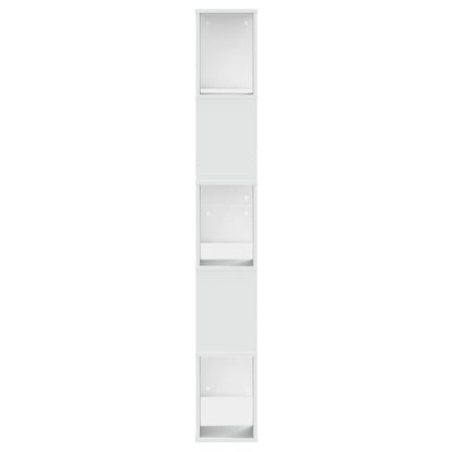 Bookcase 5-Tier White 80.5x23.5x162.5 cm Engineered Wood