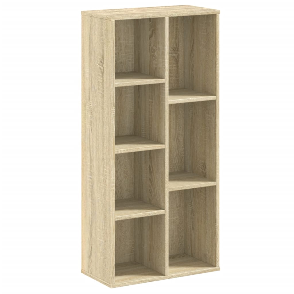 Bookcase Sonoma Oak 50x25x105 cm Engineered Wood