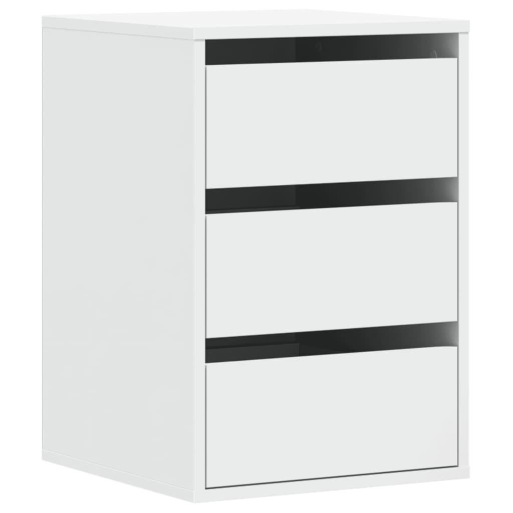 Corner Chest of Drawers White 40x41x58 cm Engineered Wood