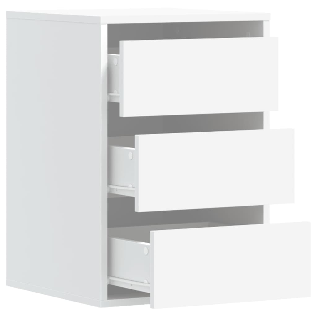 Corner Chest of Drawers White 40x41x58 cm Engineered Wood