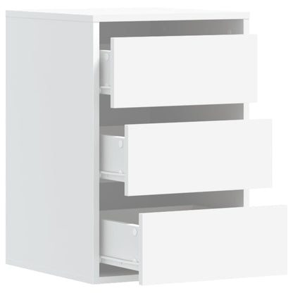 Corner Chest of Drawers White 40x41x58 cm Engineered Wood