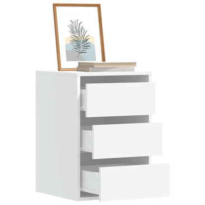 Corner Chest of Drawers White 40x41x58 cm Engineered Wood