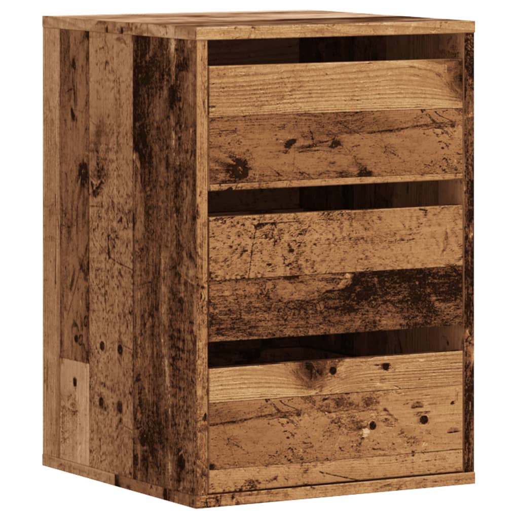 Corner Chest of Drawers Old Wood 40x41x58 cm Engineered Wood