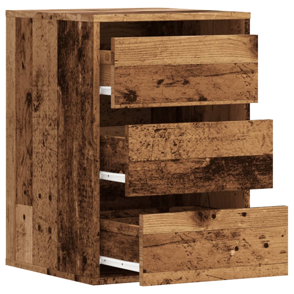 Corner Chest of Drawers Old Wood 40x41x58 cm Engineered Wood