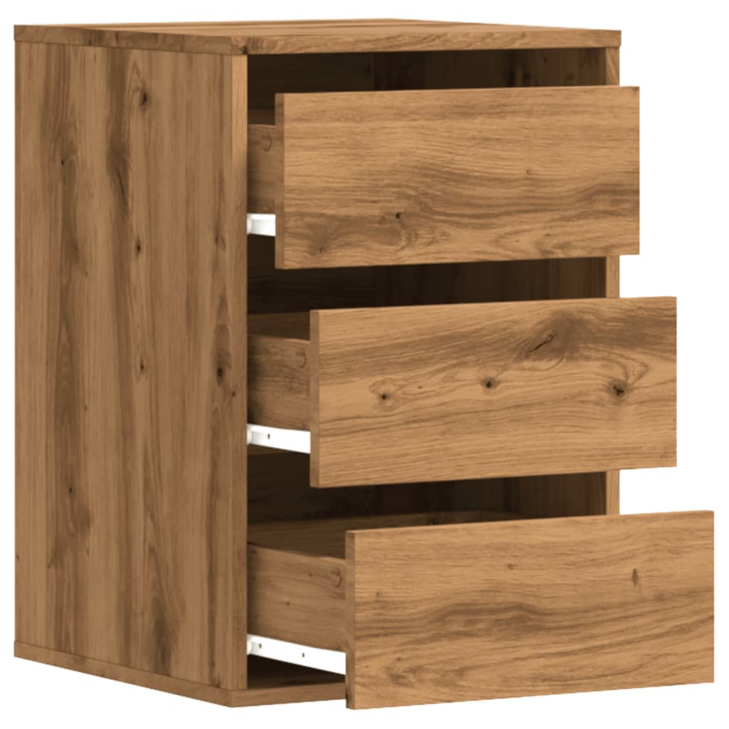 Corner Chest of Drawers Artisian Oak 40x41x58 cm Engineered Wood