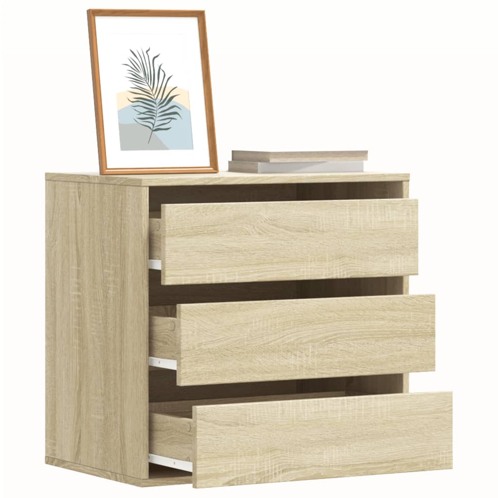 Corner Chest of Drawers Sonoma Oak 60x41x58 cm Engineered Wood