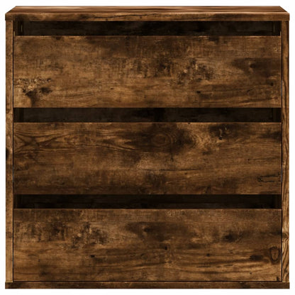 Corner Chest of Drawers Smoked Oak 60x41x58 cm Engineered Wood