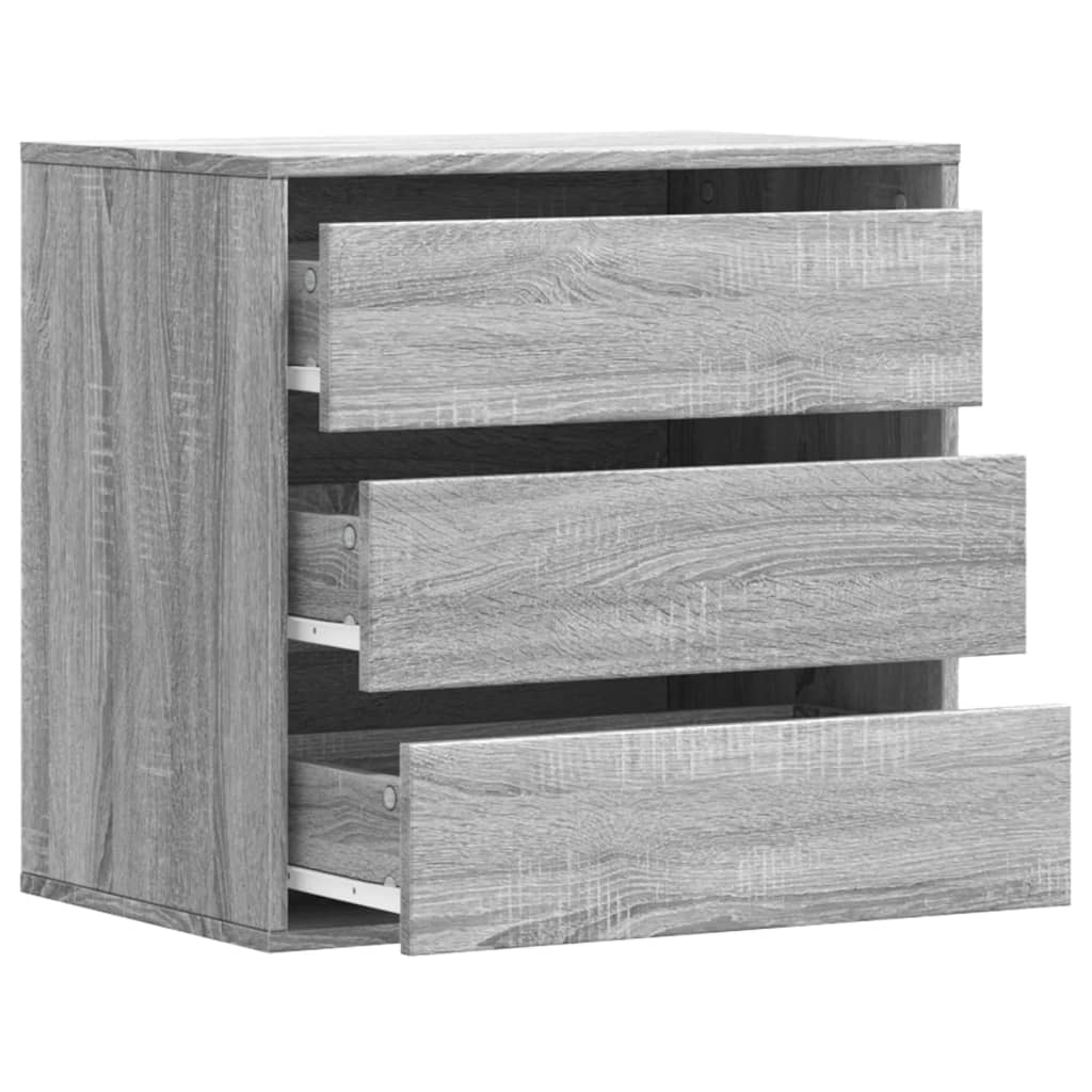 Corner Chest of Drawers Grey Sonoma 60x41x58 cm Engineered Wood