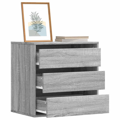 Corner Chest of Drawers Grey Sonoma 60x41x58 cm Engineered Wood