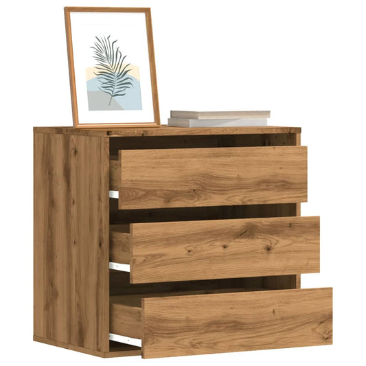 Corner Chest of Drawers Artisian Oak 60x41x58 cm Engineered Wood