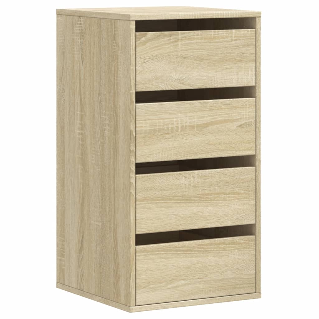 Corner Chest of Drawers Sonoma Oak 40x41x76 cm Engineered Wood