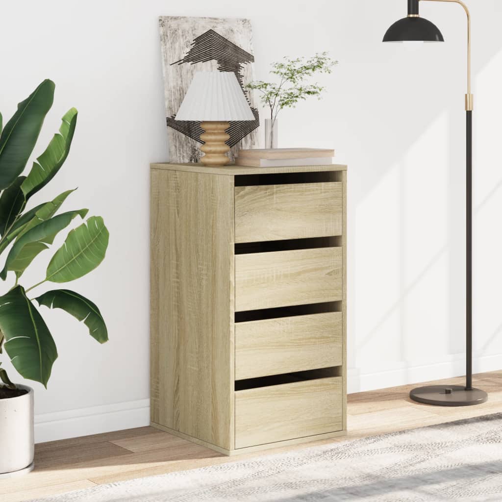 Corner Chest of Drawers Sonoma Oak 40x41x76 cm Engineered Wood