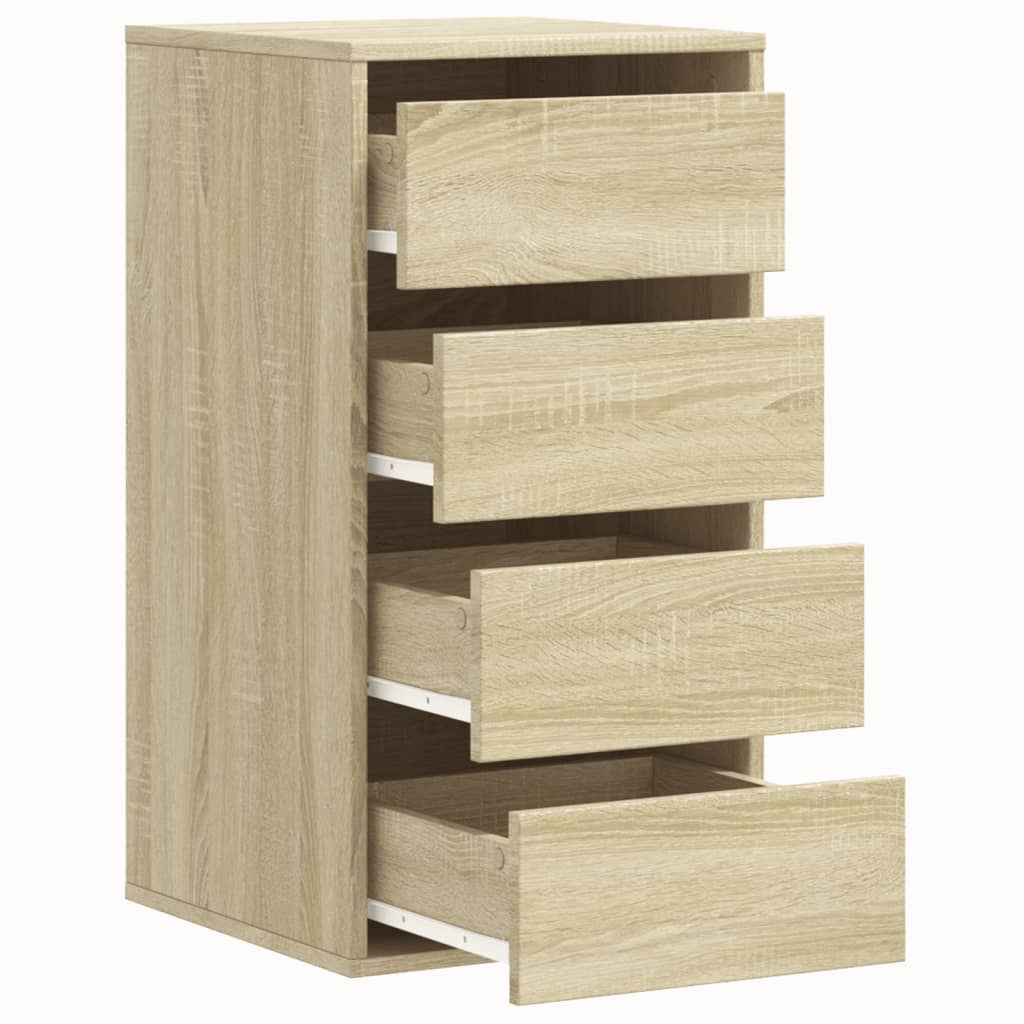 Corner Chest of Drawers Sonoma Oak 40x41x76 cm Engineered Wood