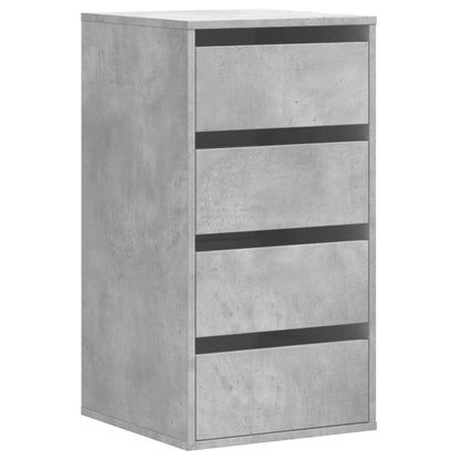 Corner Chest of Drawers Concrete Grey 40x41x76 cm Engineered Wood