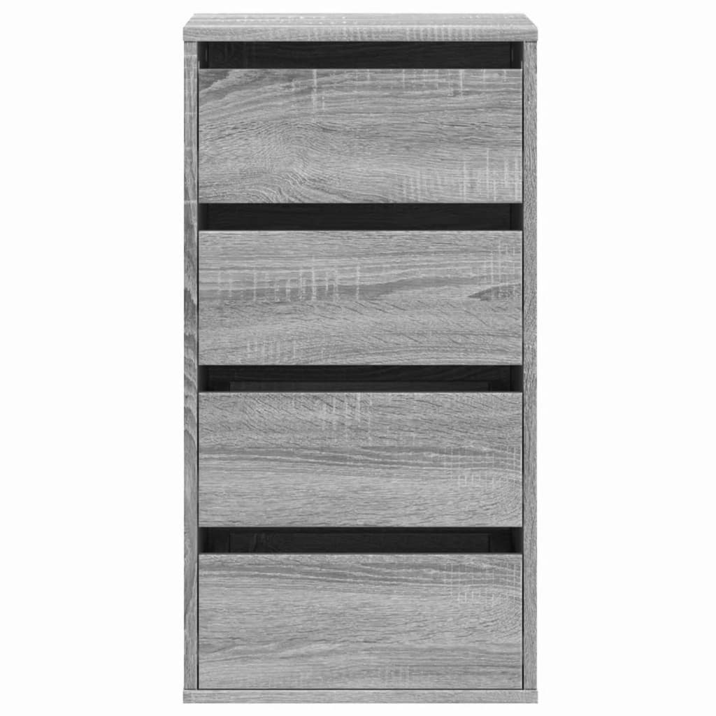 Corner Chest of Drawers Grey Sonoma 40x41x76 cm Engineered Wood