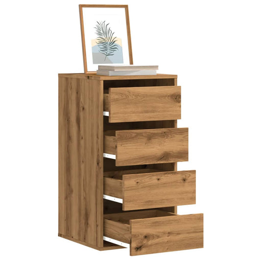 Corner Chest of Drawers Artisian Oak 40x41x76 cm Engineered Wood