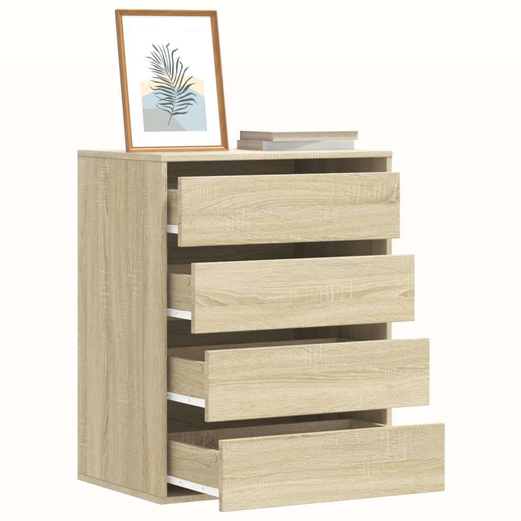 Corner Chest of Drawers Sonoma Oak 60x41x76 cm Engineered Wood