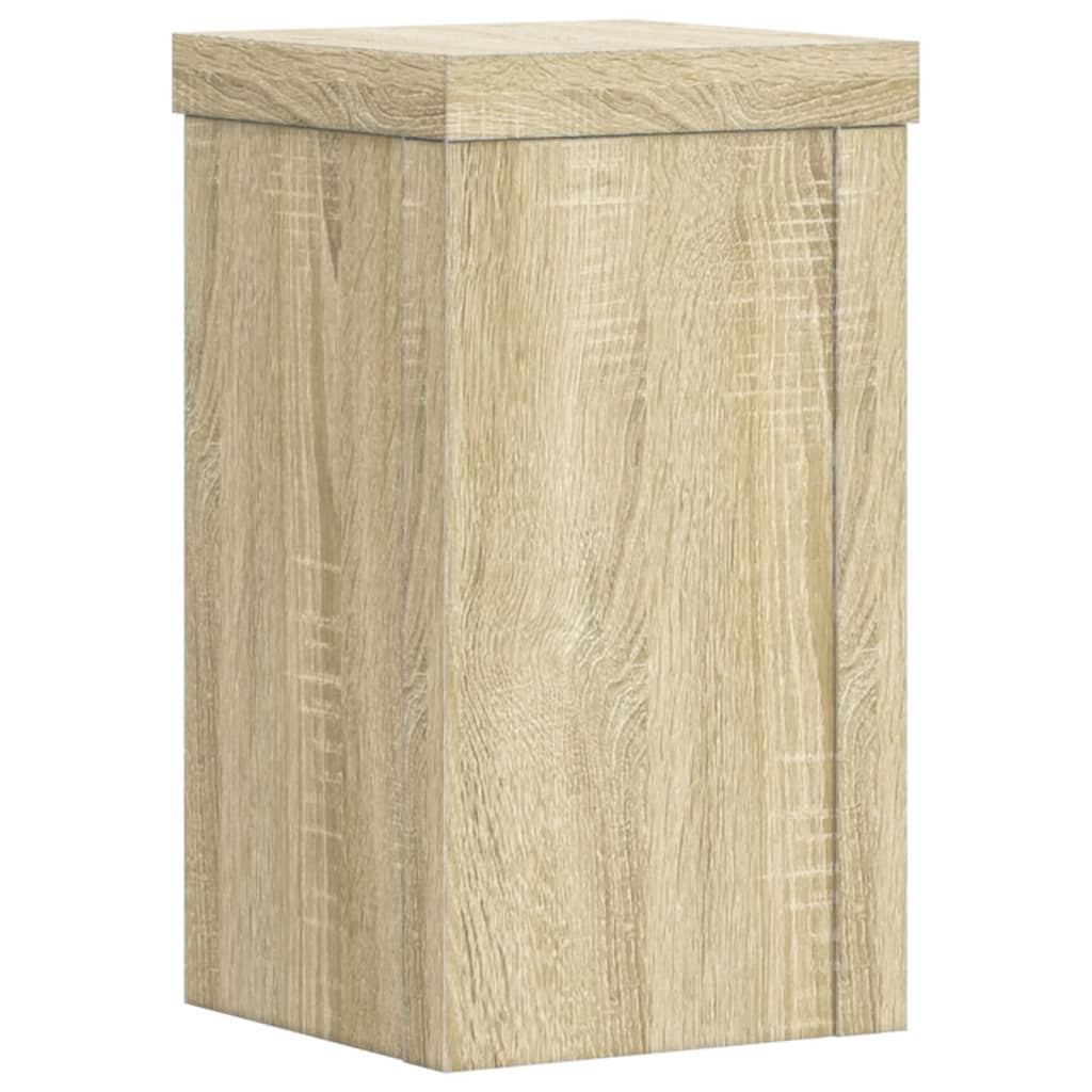 Plant Stands 2 pcs Sonoma Oak 10x10x18 cm Engineered Wood