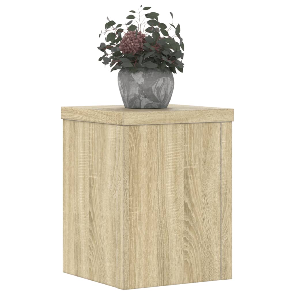 Plant Stands 2 pcs Sonoma Oak 15x15x20 cm Engineered Wood