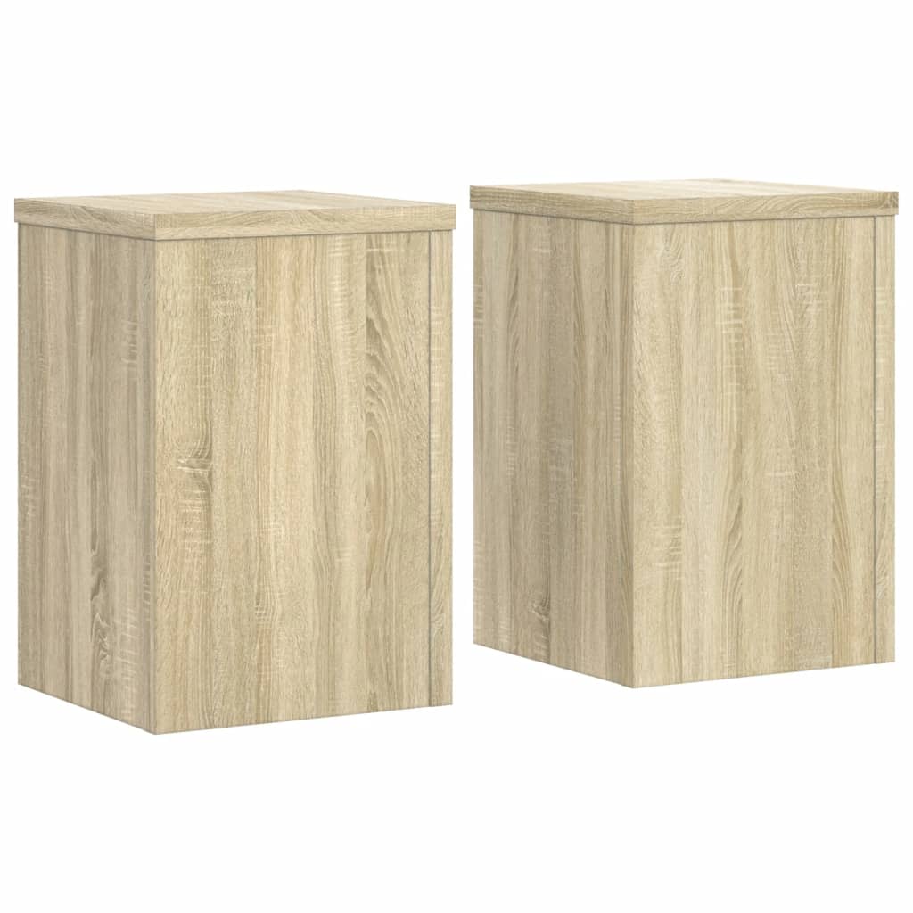 Plant Stands 2 pcs Sonoma Oak 20x20x30 cm Engineered Wood